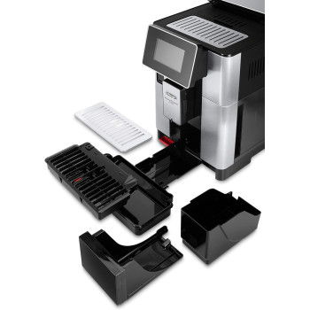 DeLonghi Primadonna Soul Fully Automatic Bean To Cup Coffee Machine In Built Grinder, Smart Touch Screen, Cappuccino, Latte Macchiato, Espresso Coffee Maker App Link, ECAM610.75.MB, 1 Year Warranty