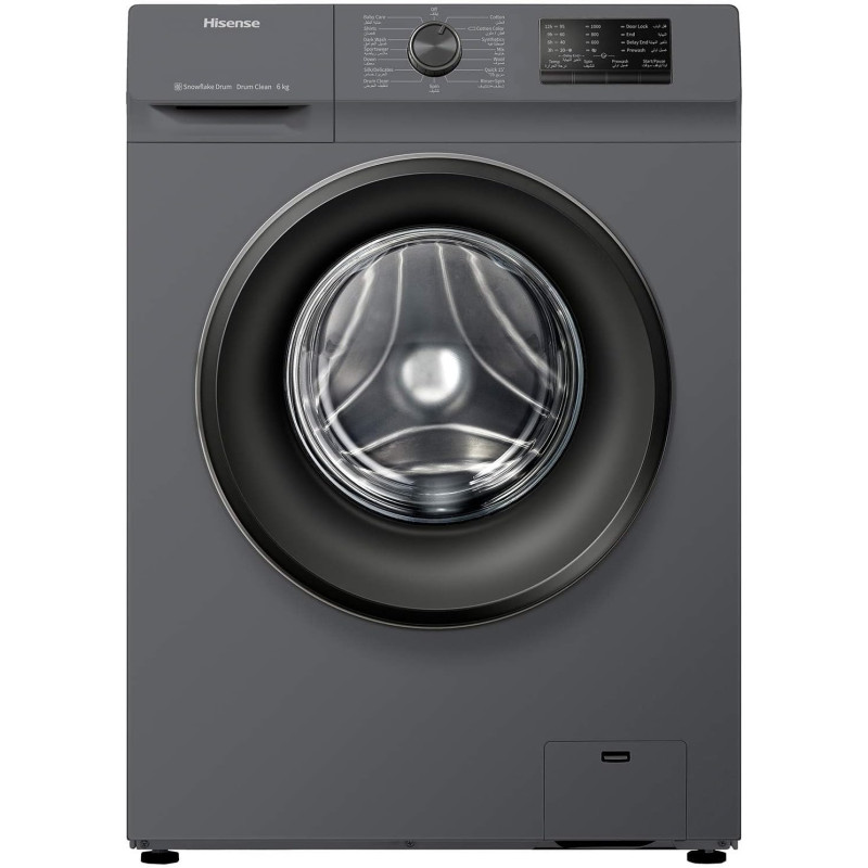 Hisense Front Loading Washing Machine, Free Standing, 6Kg, 1000 Rpm, WFVC6010T, VC Series, 1 Year Warranty