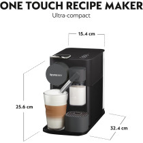 DeLonghi Plastic Nespresso Lattissima One Kaffeemaschine, Shadow Black, EN510.B, 1 Year Warranty