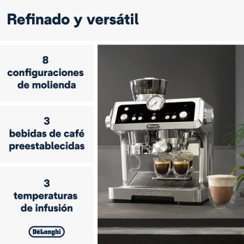 DeLonghi La Specialista Bean To Cup Fully Automatic Coffee Machine With Built In Grinder, Americano, Cappuccino, Latte, Macchiato And Espresso Maker For Home And Office, EC9355.M, 1 Year Warranty