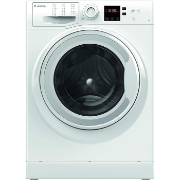 Ariston 7Kg Front Load Washing Machine, 1000 Rpm, 12 Programs, Fully Automatic Washer, Digital Led Display, Child Lock And Foam-Control, Self Cleaning Pump, White, NW703UWGCC, 1 Year Warranty