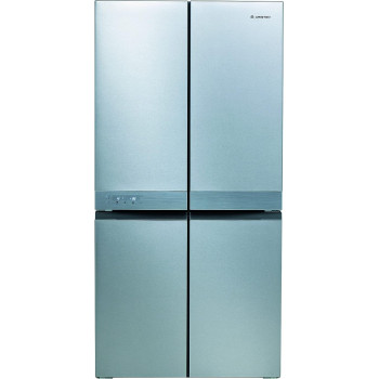 Ariston 591 Liters Side By 4 Door Bottom Freezer Refrigerator, French Door, No Frost Fridge, Inverter Compressor, Multi-Temperature Compartment, Touch Display, Inox, AQ5DI24JVS, 1 Year Warranty