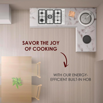 Bompani 90Cm Stainless Steel Gas Hob With Auto Ignition, 5 Gas Burners, Triple Ring Center, Classy Control Panel, Cast Iron Pan Supports, Flame Failure Device, BO293GML, Silver, 1 Year Warranty