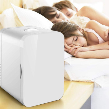 Coolbaby 8L Mini Refrigerator Small Car Home Fridge Portable Dual-Use Travel Freezer Ultra Quiet Low Noise Cooler Warmer, 1 Year Warranty