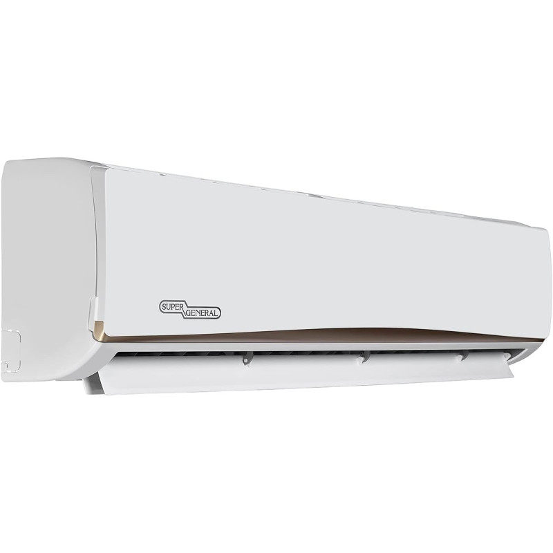 Super General 2.5 Ton Split Air Conditioner, 30000 Btu, Rotary Compressor, Auto Restart, Gold Fin, 4-Way Swing, SGS-315-NE, White, 134 X 45 X 38 Cm, 1 Year Warranty