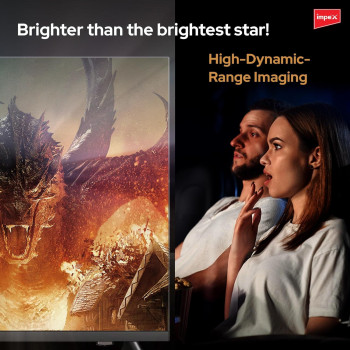 Impex 55 Inch UHD Smart LED TV - Android 9.0, Quad Core Processor, A+ Grade Panel, 4K Ultra HD, E-Share, 2-Year Warranty - HDMI, USB, WiFi, Wall Mount, Super Slim, Smart Energy Saving