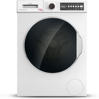 Hoover 7/5Kg Washer Dryer, Front Load Fully Automatic Combo Washing Machine With Dryer, 1200 Rpm, 15 Programs,Eco-Logic System, Hwd-V7512-W, White, 1 Year Warranty