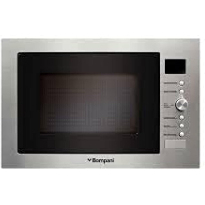 Bompani Stainless Steel 34L Microwave Oven, With Grill And Convection Functions, Digital Control, Led Display, 5 Power Levels, 10 Auto Menus, 95-Min Timer, 1 Year Warranty