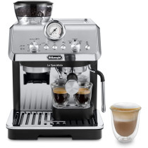 DeLonghi La Specialista Arte Bean To Cup Fully Automatic Coffee Machine With Built In Grinder, Americano, Cappuccino, Latte, Macchiato And Espresso Maker For Home And Office EC9155.MB Metalic, Black, 1 Year Warranty