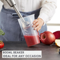 Moulinex Infinyforce Hand Stick Blender With Accessories 1200 W, Silver/Black, Stainless Steel/Plastic, DD95JD27, 1 Year Warranty