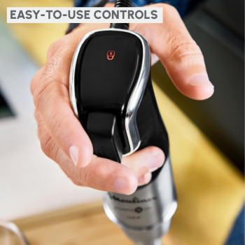 Moulinex Infinyforce Hand Stick Blender With Accessories 1200 W, Silver/Black, Stainless Steel/Plastic, DD95JD27, 1 Year Warranty