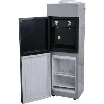 Sonashi SWD-54 Free Standing Water Dispenser W/Stainless Steel, Led Light Indicator, Hot And Cold Water, Water Cooler, Home Appliance, 1 Year Warranty