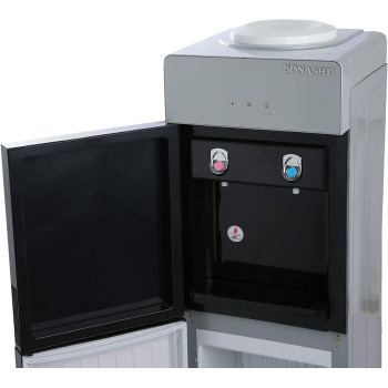 Sonashi SWD-54 Free Standing Water Dispenser W/Stainless Steel, Led Light Indicator, Hot And Cold Water, Water Cooler, Home Appliance, 1 Year Warranty
