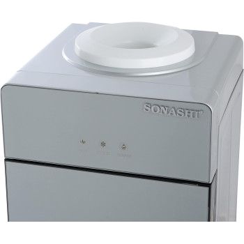 Sonashi SWD-54 Free Standing Water Dispenser W/Stainless Steel, Led Light Indicator, Hot And Cold Water, Water Cooler, Home Appliance, 1 Year Warranty