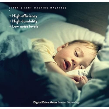 Vestel 8Kg Steam Function, 1200 Rpm, Front Load, Inverter Motor, Esma Certified, A++ Energy, 18 Programmes, Led Screen, Black, 1 Year Warranty