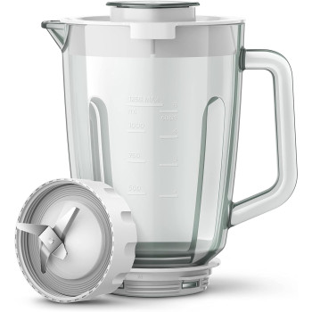 Philips 3000 Series Blender 600W, 2L Capacity, Glass Jar, Problend System, 2 Speed Setting And Pluse, HR2291/20, White, 1 Year Warranty