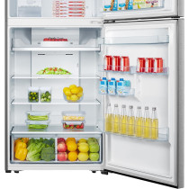 Hisense RT649N4ASU Top Mount Refrigerator With Digital Display Control, Multi Air Flow, Twist Ice Maker, Tampered Glass Shelves, No Frost, 1 Year Warranty