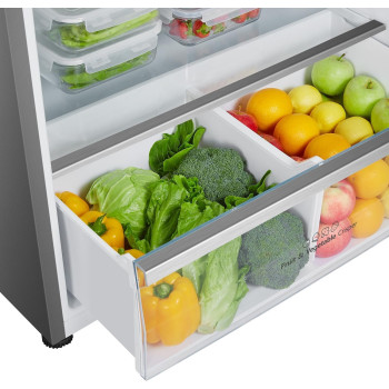 Hisense RT649N4ASU Top Mount Refrigerator With Digital Display Control, Multi Air Flow, Twist Ice Maker, Tampered Glass Shelves, No Frost, 1 Year Warranty