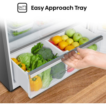 Hisense RT649N4ASU Top Mount Refrigerator With Digital Display Control, Multi Air Flow, Twist Ice Maker, Tampered Glass Shelves, No Frost, 1 Year Warranty