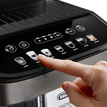 DeLonghi Magnifica Evo Bean To Cup Fully Automatic Coffee Machine Traditional Milk Frother Built In Grinder 100% Arabica Whole Coffee Beans, ECAM290.81.TB, Titanium And Black, 1 Year Warranty