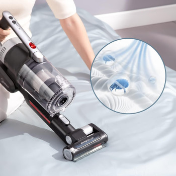 Midea Cordless Stick Vacuum Cleaner With 450W Powerful Bldc Motor For High Suction Power, 70 Minutes Run Time, Light Weight, One Button Flexible Bend, Motorized Brush For Hard Floor And Carpets, P7Flex, 1 Year Warranty