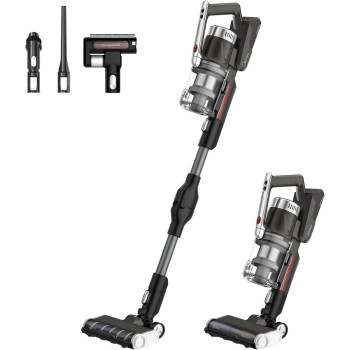 Midea Cordless Stick Vacuum Cleaner With 450W Powerful Bldc Motor For High Suction Power, 70 Minutes Run Time, Light Weight, One Button Flexible Bend, Motorized Brush For Hard Floor And Carpets, P7Flex, 1 Year Warranty