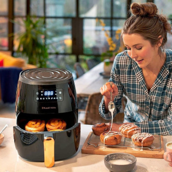 Russell Hobbs 26510 Satisfry Large Air Fryer, 5 Litre Capacity, Black, 1 Year Warranty