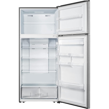 Kelon 770 Liters Double Door Top Mount, Total No Frost Fridge And Freezer With Led And Touch Control, Interior Led Light And Large Crisper With Humidity Control, Inox, Inverter Compressor, KRD77WRS, 1 Year Warranty