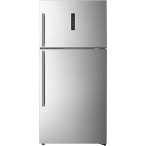 Kelon 770 Liters Double Door Top Mount, Total No Frost Fridge And Freezer With Led And Touch Control, Interior Led Light And Large Crisper With Humidity Control, Inox, Inverter Compressor, KRD77WRS, 1 Year Warranty