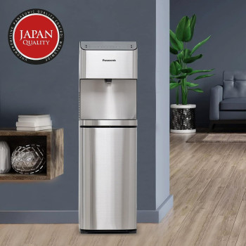 Panasonic Bottom Loading Water Dispenser, SDM-WD3531BG, Touchless, Digital Touch Control Panel, Uv Sterilization, Info Display, Black And Stainless Steel Finish, 1 Year Warranty