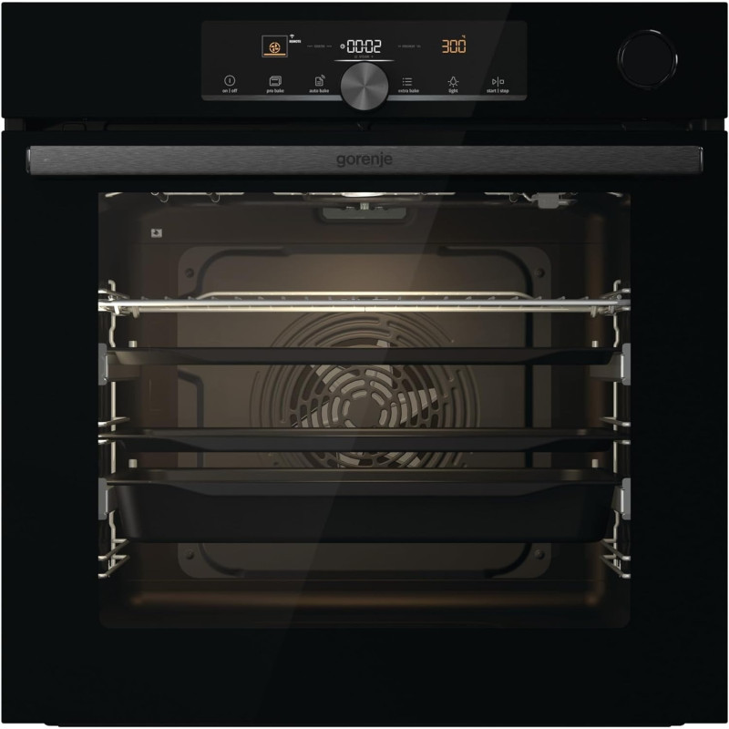 Gorenje BSA6747A04BGWI, 60 Cm Built In Electric Oven With Fan, Integrated Wifi Operation, 77 Liters Capacity, Black, 1 Year Warranty