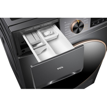 TCL 10/6Kg Front Load Washer Dryer, 1200 Rpm, Direct Drive Inverter Motor, 15 Washing Programs, Fully Automatic Washer, Grey, C210WDG, 1 Year Warranty