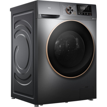 TCL 10/6Kg Front Load Washer Dryer, 1200 Rpm, Direct Drive Inverter Motor, 15 Washing Programs, Fully Automatic Washer, Grey, C210WDG, 1 Year Warranty