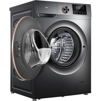 TCL 10/6Kg Front Load Washer Dryer, 1200 Rpm, Direct Drive Inverter Motor, 15 Washing Programs, Fully Automatic Washer, Grey, C210WDG, 1 Year Warranty