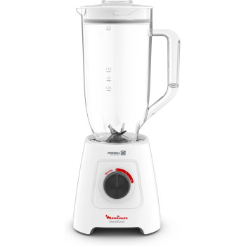 Moulinex Blender XXL Jar 2.8 L Blender Smoothie Maker Mixer 600 W 2.8L Xxl Plastic Jar 6 Powelix Blades Ice Crush 2 Speeds, LM458127, 1 Year Warranty