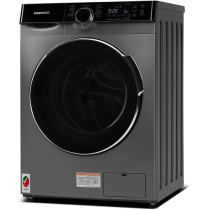 Daewoo 9 Kg Washer, 1400 Rpm, Front Load Washer Inverter Motor, Grey, DWD-9S1413I, 1 Year Warranty