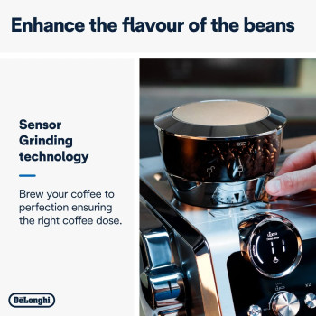 DeLonghi La Specialista Maestro, Ultimate Cold Brew Manual Coffee Machine, Experience With Smart Tech, Cold Extraction Technology, 8 Recipes, Manual/Automatic Frothing, EC9865.M, â€ŽSilver/Black, 1 Year Warranty