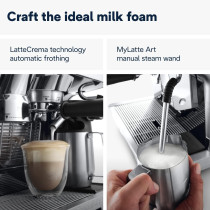 DeLonghi La Specialista Maestro, Ultimate Cold Brew Manual Coffee Machine, Experience With Smart Tech, Cold Extraction Technology, 8 Recipes, Manual/Automatic Frothing, EC9865.M, â€ŽSilver/Black, 1 Year Warranty