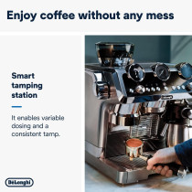 DeLonghi La Specialista Maestro, Ultimate Cold Brew Manual Coffee Machine, Experience With Smart Tech, Cold Extraction Technology, 8 Recipes, Manual/Automatic Frothing, EC9865.M, â€ŽSilver/Black, 1 Year Warranty