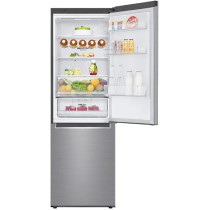 LG 459 Liter Bottom Freezer Refrigerators Inverter Linear Compressor, Silver, GCB459NLHM With 1 Year Warranty