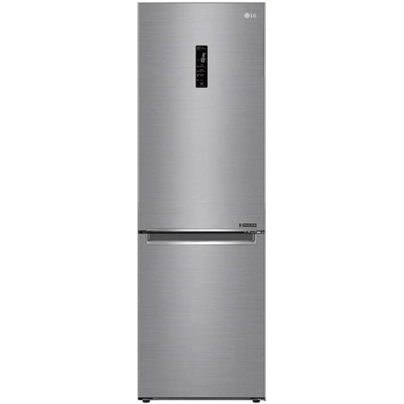 LG 459 Liter Bottom Freezer Refrigerators Inverter Linear Compressor, Silver, GCB459NLHM With 1 Year Warranty