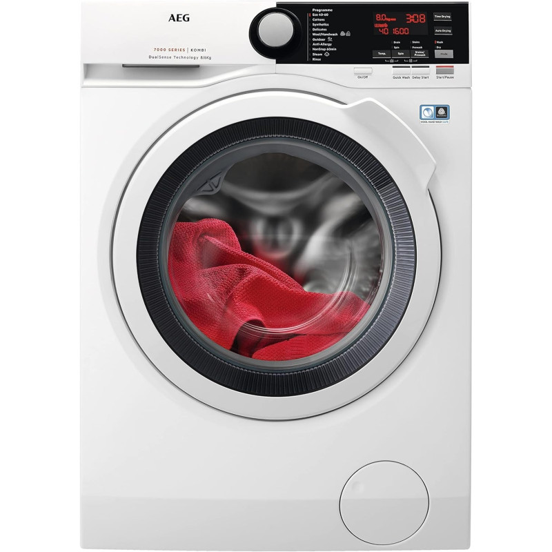 AEG Washer Dryer 8 Kg Washer 6Kg Dryer, 1600 Rpm LWX7E8611B, 1 Year Warranty