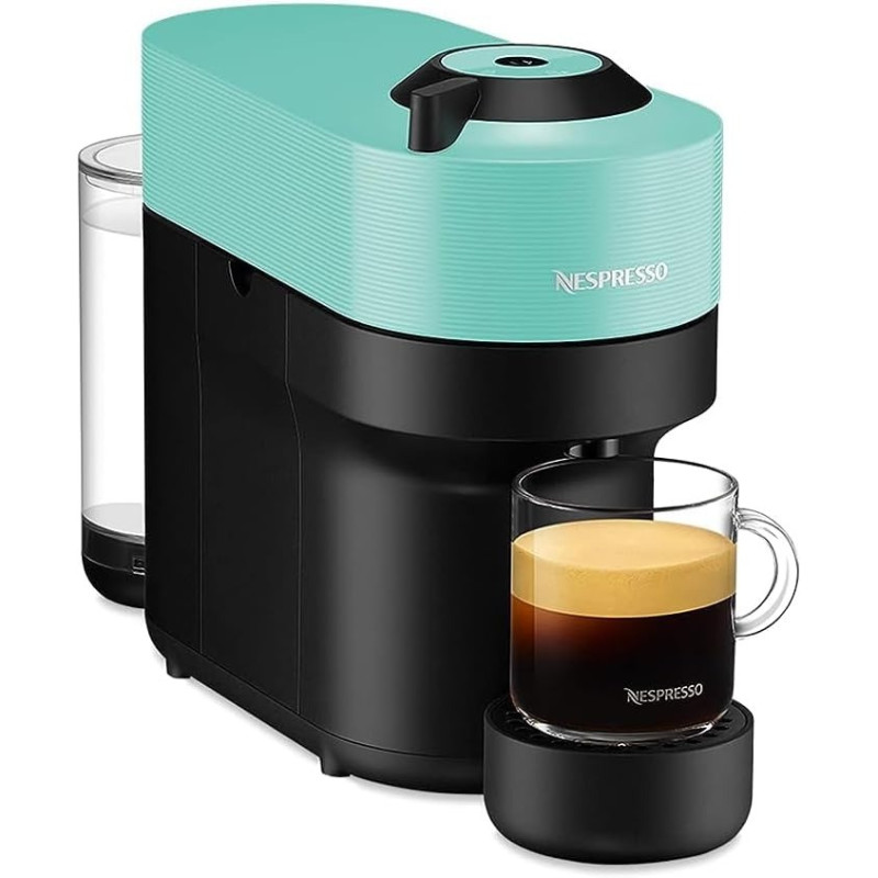Nespresso Vertuo Pop Coffee Machine, Aqua, GCV2-GB-AQ-NE, 1 Year Warranty