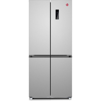 Hoover 543 Liters Cross Door Refrigerator, 4 Doors Dual Inverter Fridge And Freezer, Leco Technology, Total No Frost, Led Lights, Crisper With Humidity Control, Steel Finish, HXD-M543-S, 1 Year Warranty
