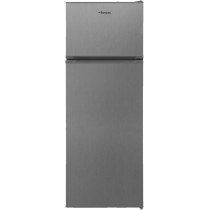 Bompani 240 Litter Top Mount Double Door Refrigerator Defrost Fridge Freezer With Smart Sensor And Humidity Control, BR240SS, Dark Silver, 1 Year Warranty