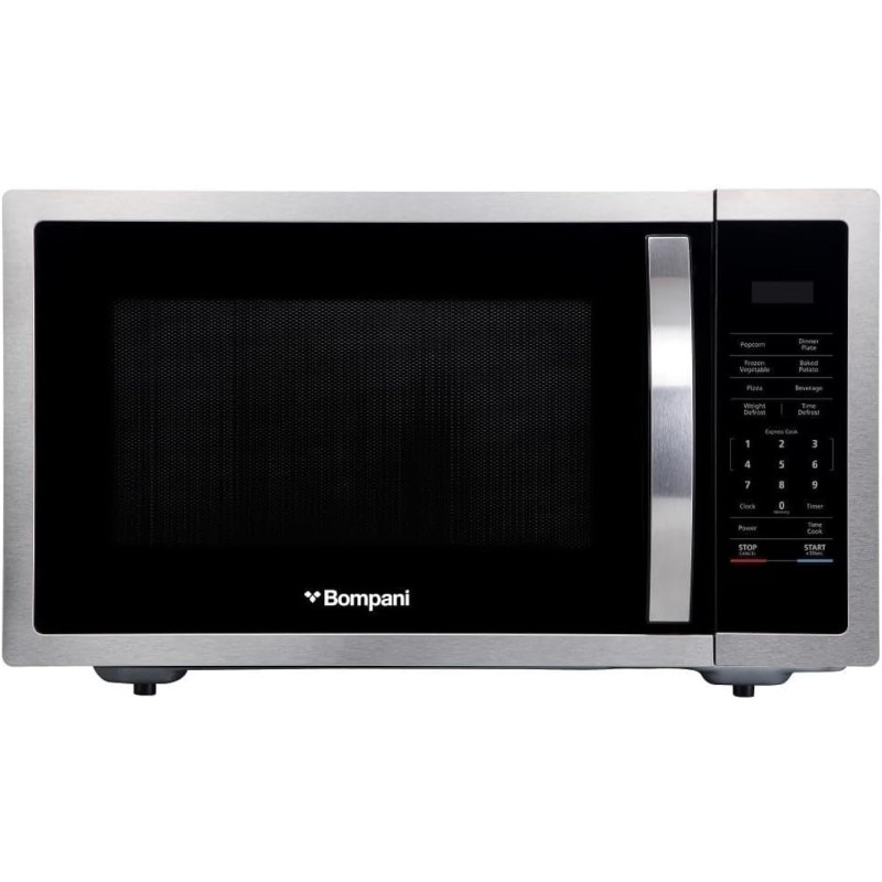Bompani BMO45DS Microwave Oven, 45 Litre Capacity, Silver, 1 Year Warranty