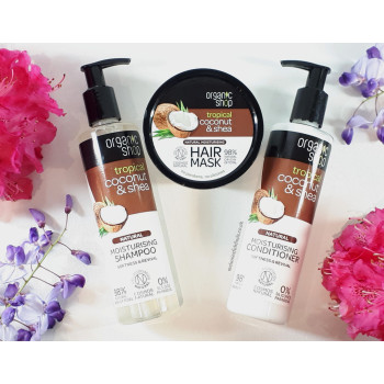 Organic Shop Natural Coconut And Shea Hair Moisturising Shampoo, 280Ml