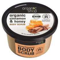 Organic Shop Natural Body Scrub Honey And Cinnamon, 250Ml
