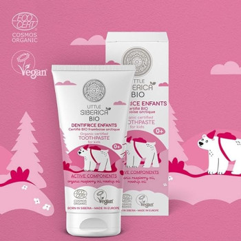 Natura Siberica Little Siberica Organic Toothpaste For Kids Arctic Raspberry, 60Ml