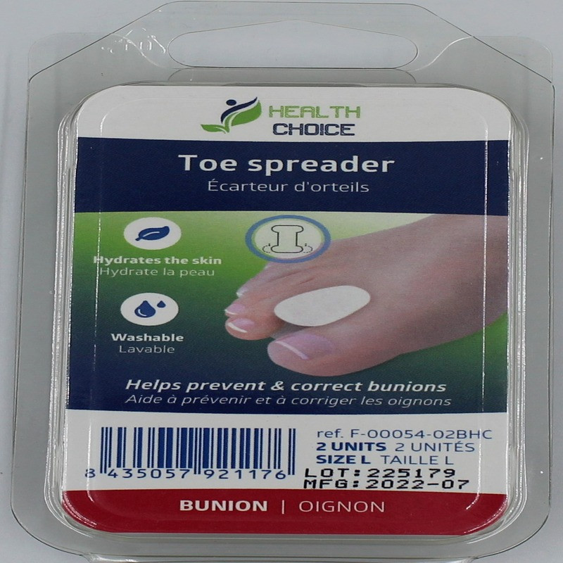 Hc Gel Toe Spreaders, Separates Toes To Relieve Pressure And Friction, Washable And Reusable